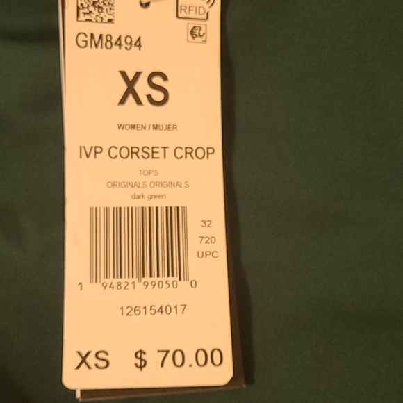 Adidas x Ivy Park Corset Crop Top - Picture 2 of 2